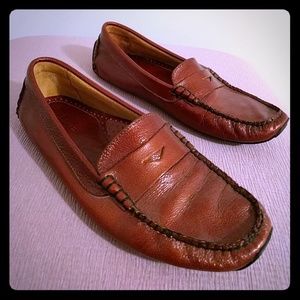 L.L. Bean Red Leather Loafers
